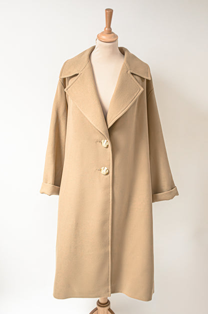 Manteau long en laine : Claude