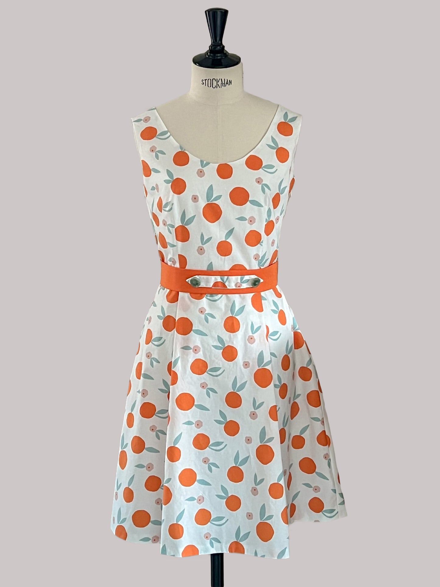 Robe oranges en coton : Carla